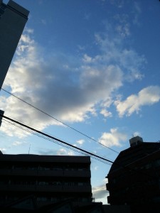 2014/5/22　夕方八王子の空