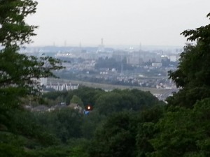 長沼公園　高台より臨む景色