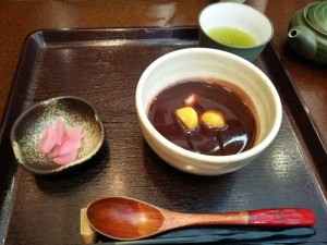 焼き餅のおしるこ