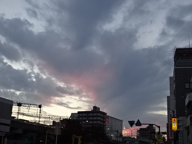 本日の八王子の夕空　2014.10.25