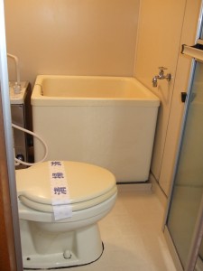 バランス釜の風呂＆トイレ同室