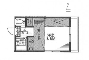 東向き　間取り